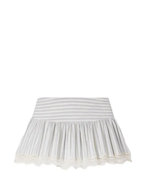 SANDRO striped cotton skort