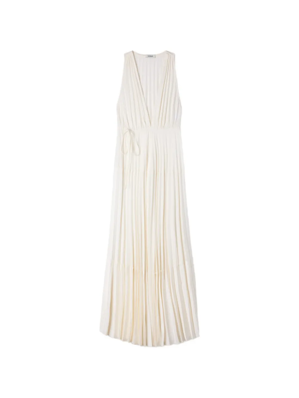 SANDRO V-neck maxi dress - Toni neutri