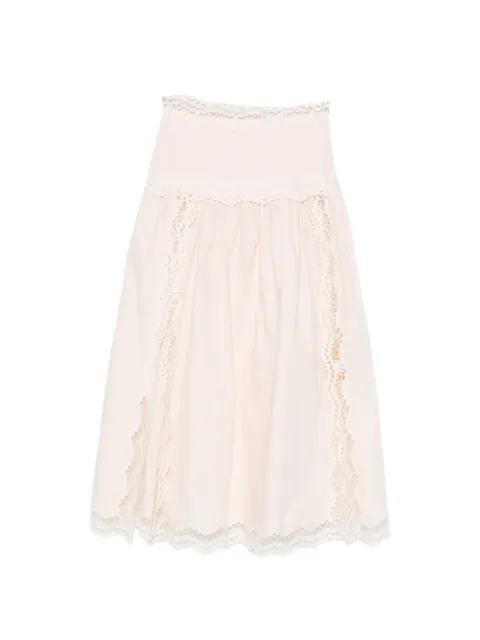 SANDRO falda midi Brune