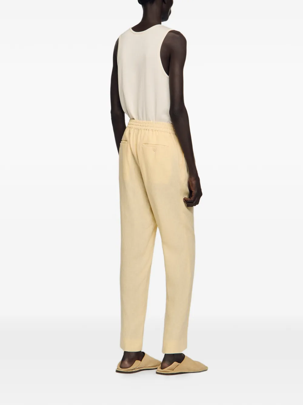 SANDRO Broek met trekkoord Beige