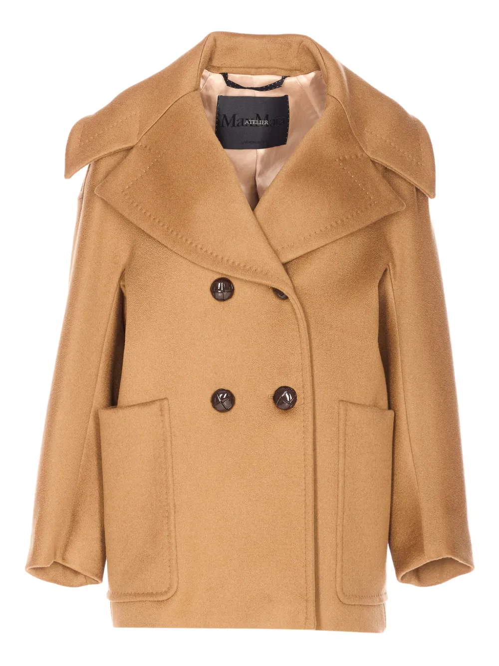 Max Mara Mario Coat In Brown