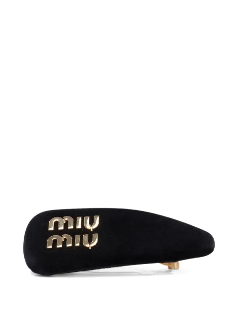 Miu Miu logo hair clip