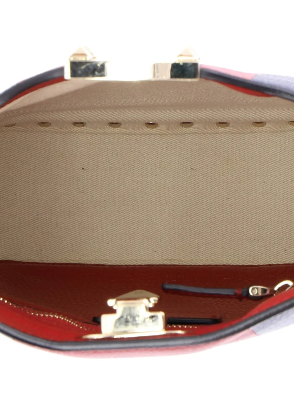 Rockstud Flip Lock Messenger Bag Leather Mini Crossbody Bag
