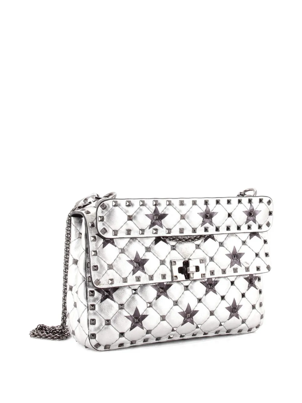 Rockstud Spike Flap Bag Quilted Leather Medium crossbody bag