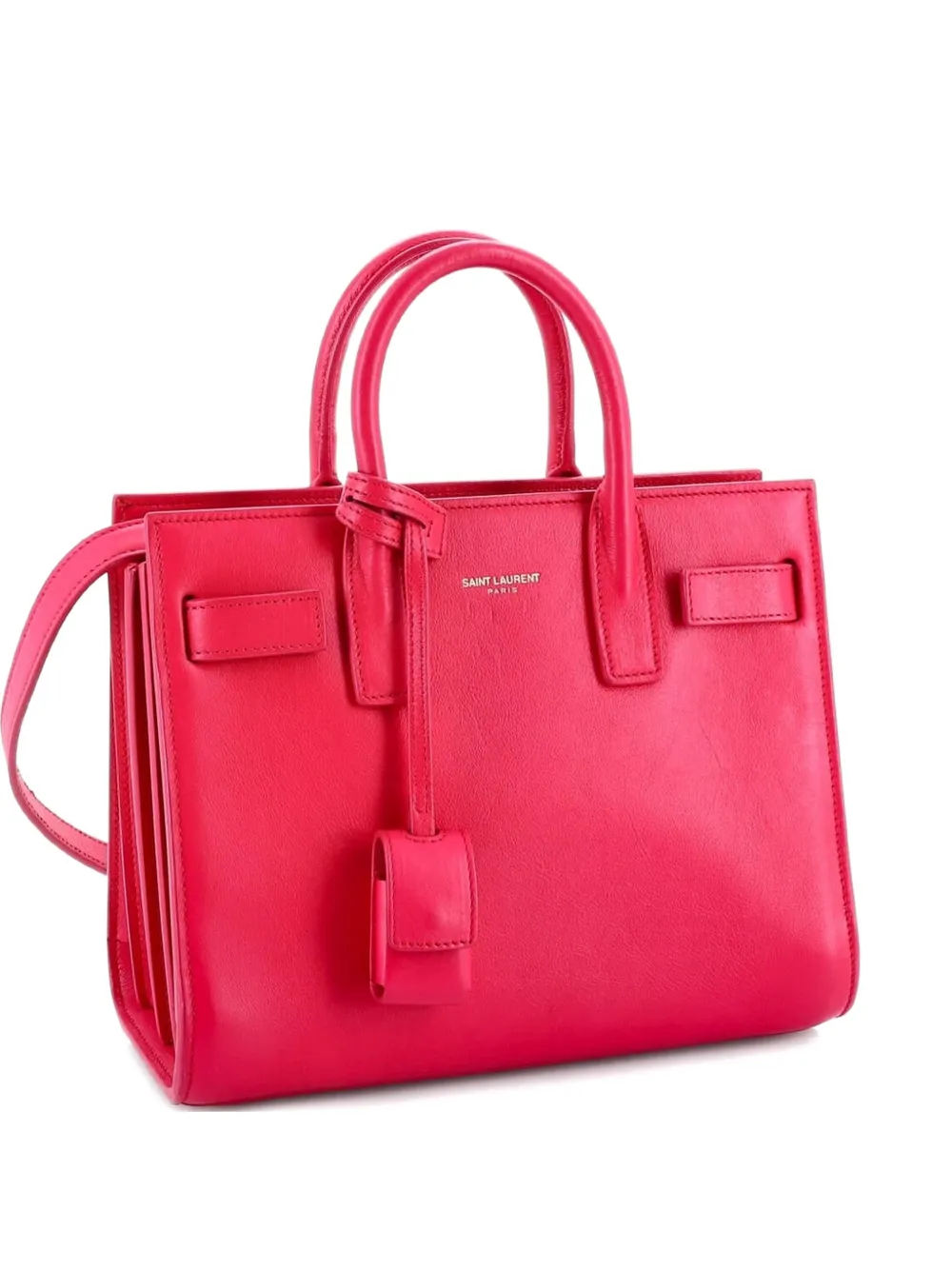 Click to view more detailed imagery on our partner's website Pre-owned Saint Laurent Sac De Jour Bag Leather Nano Tote Bag In Pink