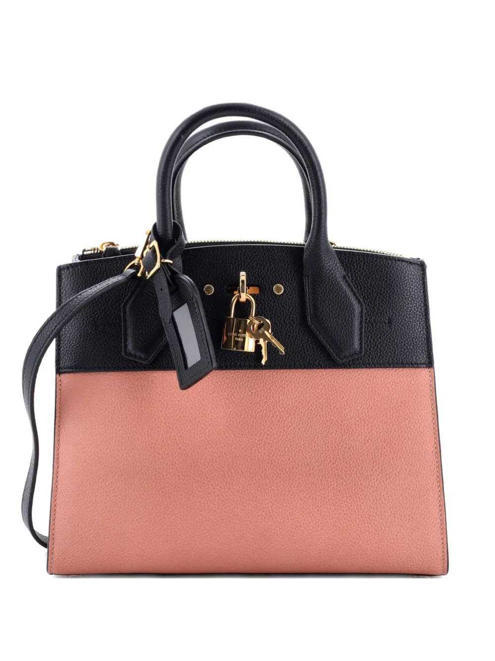 Louis Vuitton Pre-Owned City Steamer Handbag Leather PM satchel - Nero