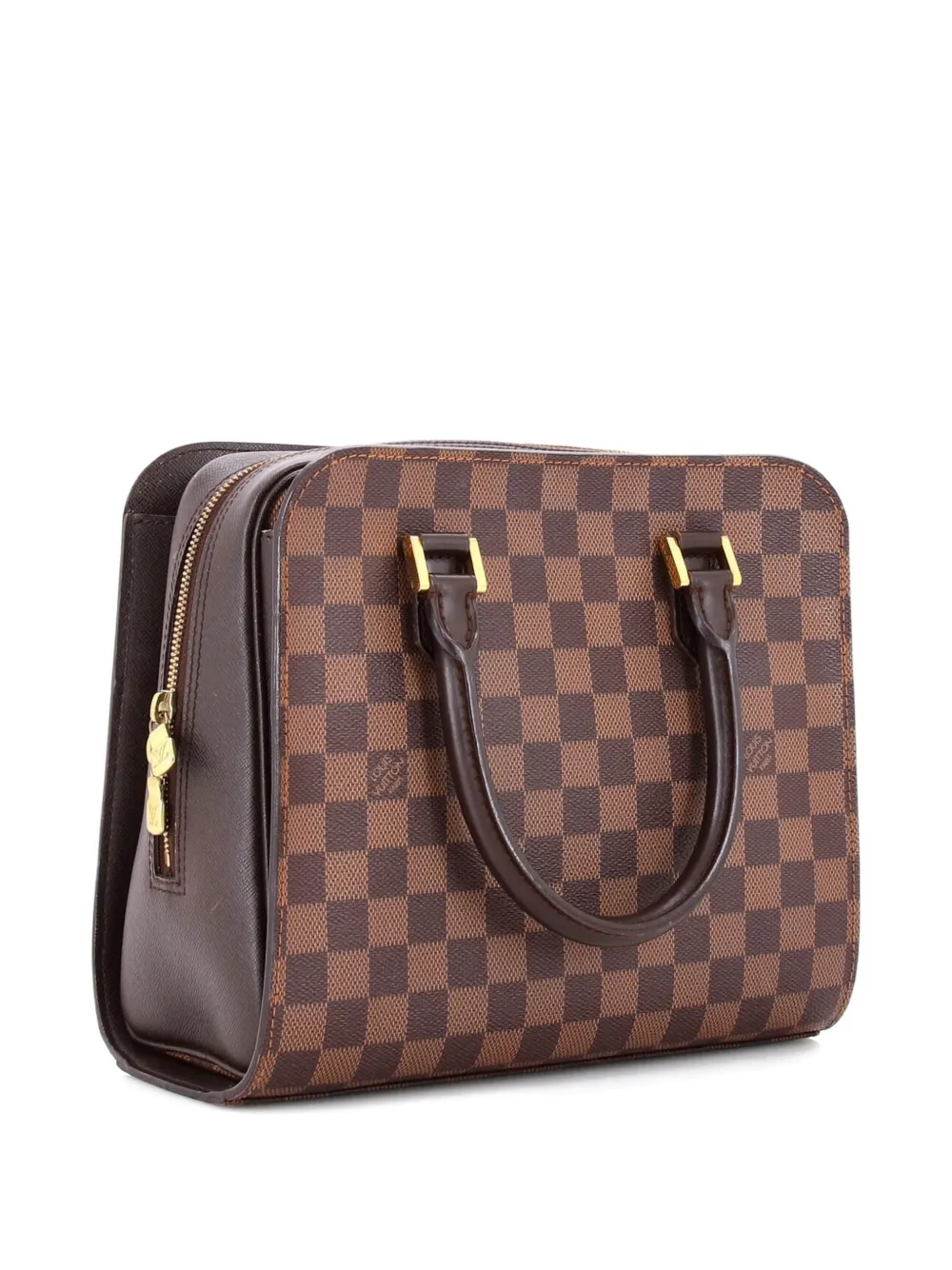 Pre-owned Louis Vuitton Triana Bag Damier Satchel In Brown