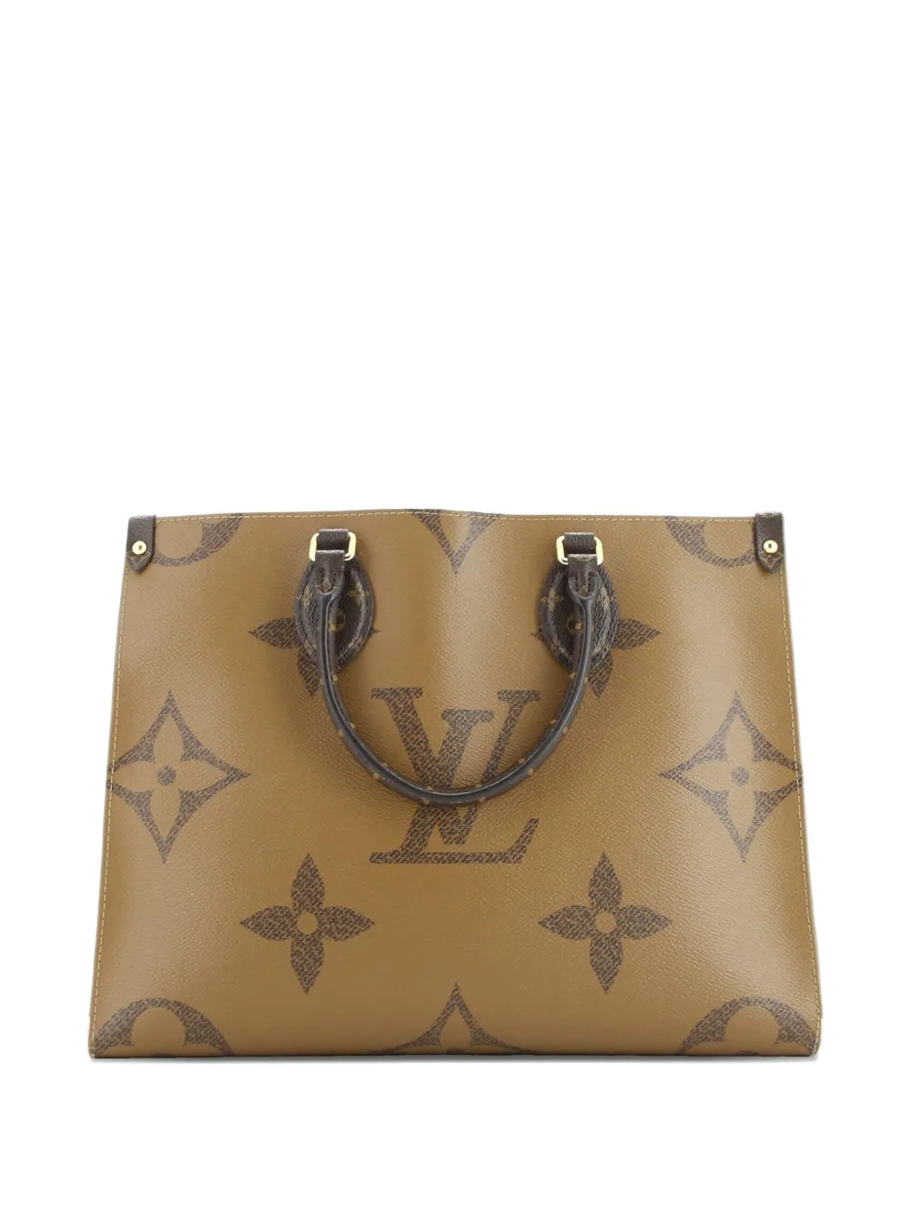 Click to view more detailed imagery on our partner's website Pre-owned Louis Vuitton Onthego Reverse Monogram Giant Mm Tote Bag In Brown
