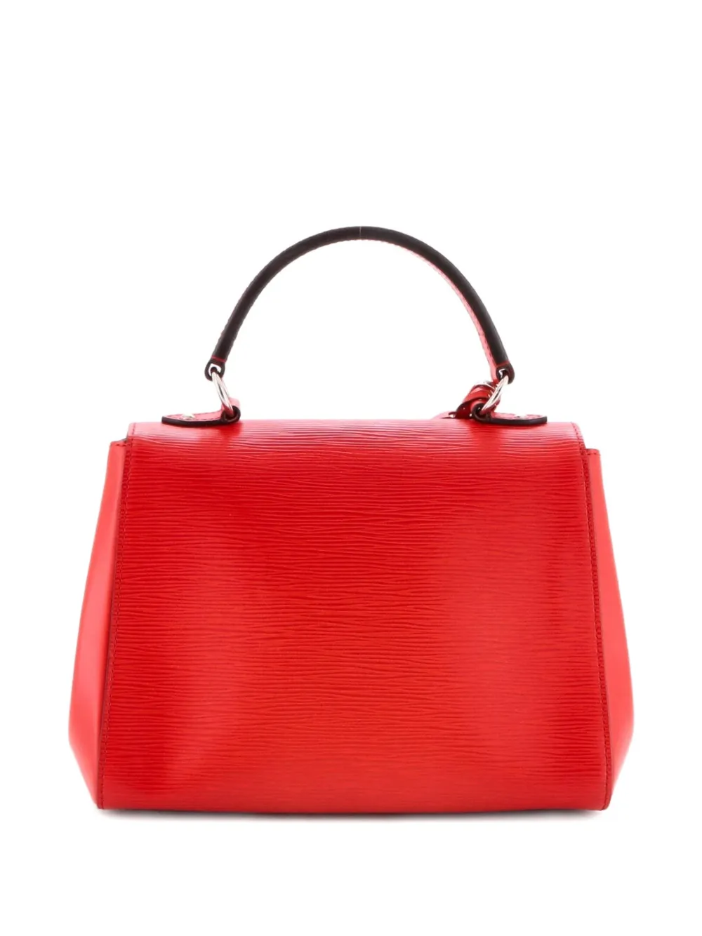 Pre-owned Louis Vuitton Cluny Top Handle Bag Epi Leather Bb Satchel In Red