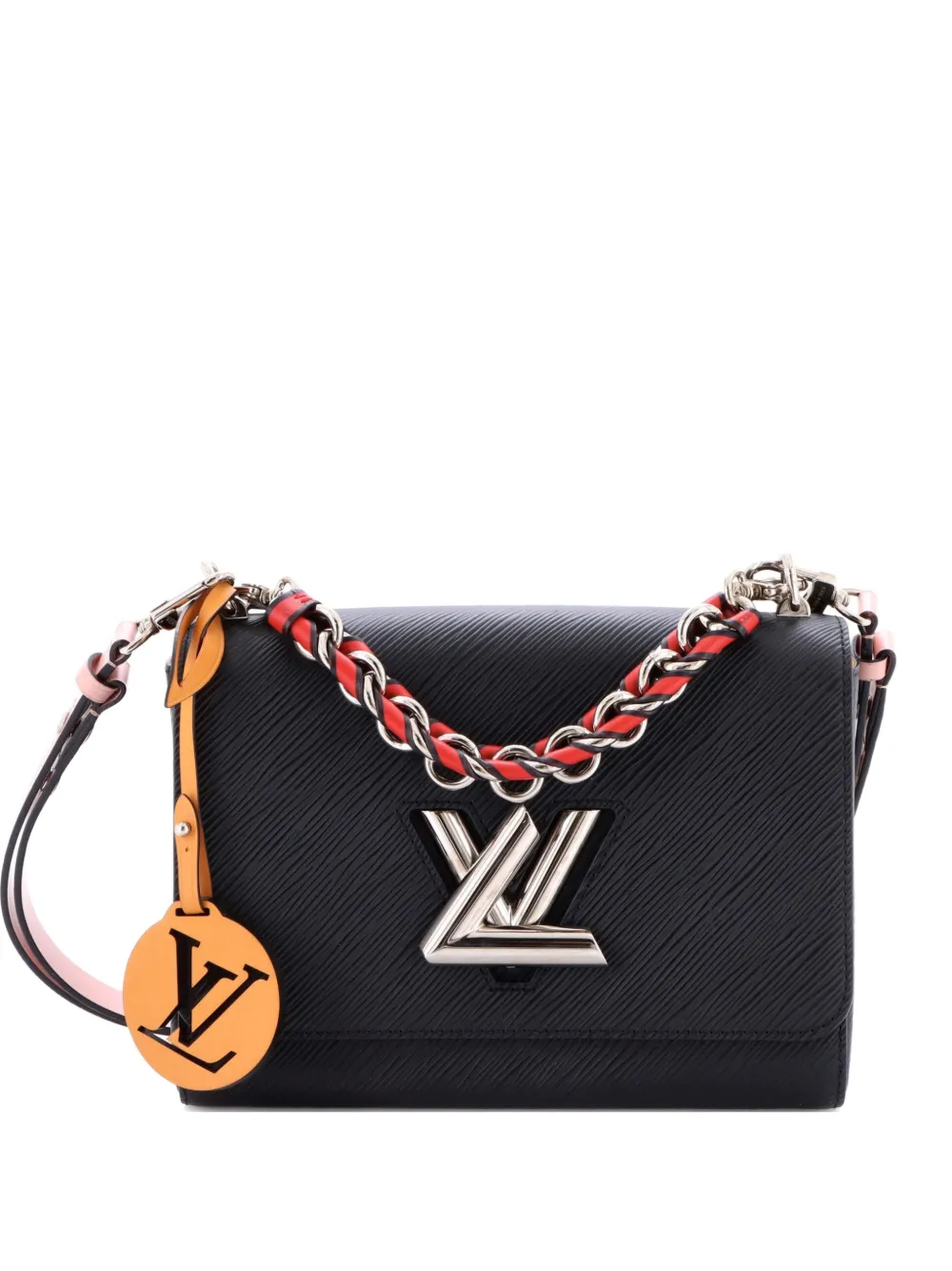 Louis Vuitton Pre-Owned Braided Handle Twist Bag Epi Leather MM crossbody bag - Black