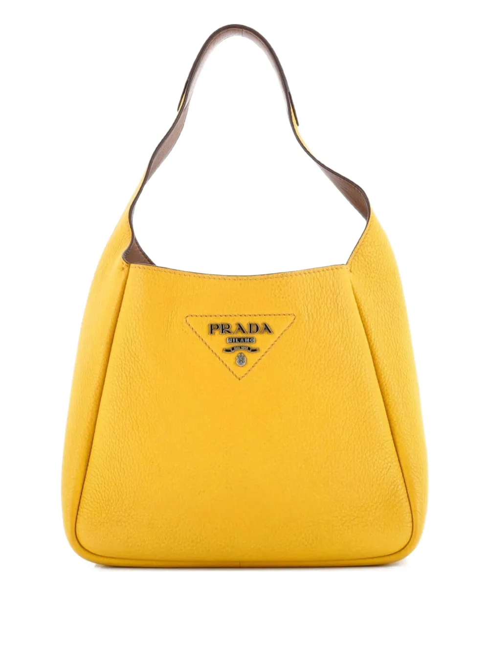 Prada Pre-Owned Dynamique Vitello Daino Small hobo bag | Yellow | Image 1