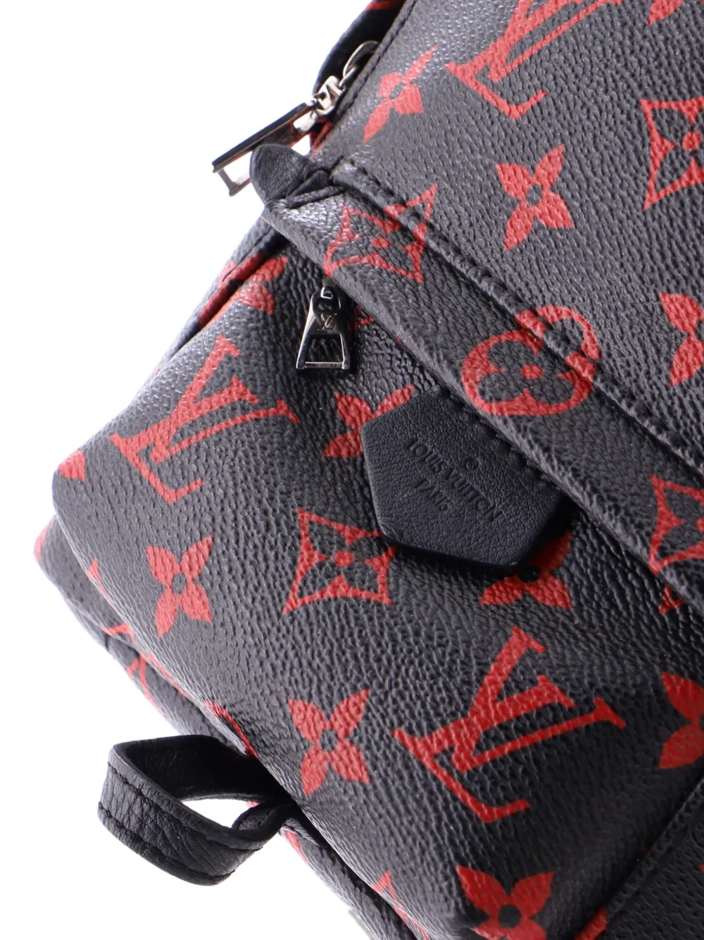 LOUIS VUITTON Pre-owned Palm Springs Limited Edition Monogram Infrarouge Mini Backpack In Black