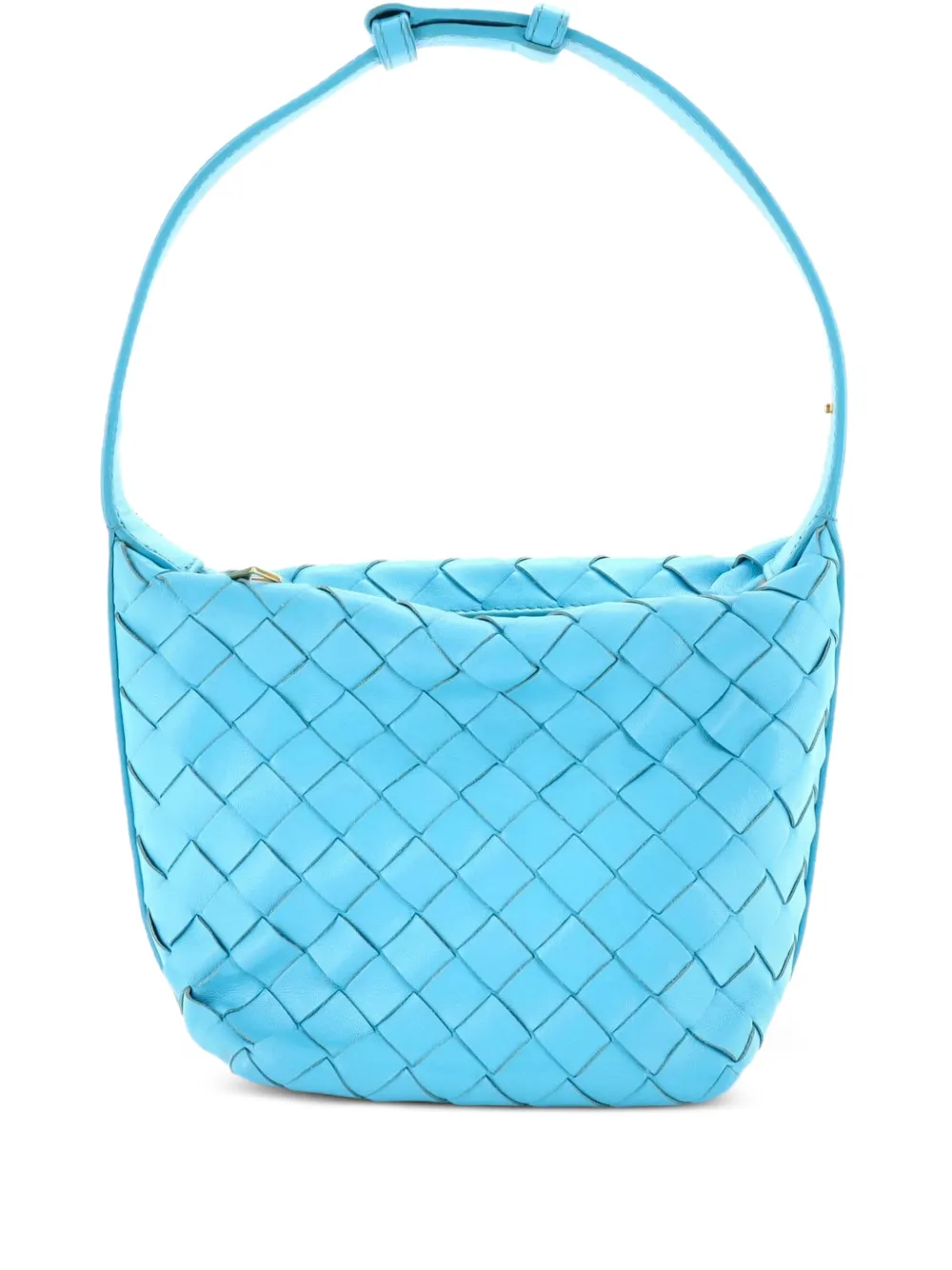 Bottega Veneta Pre-Owned Wallace Shoulder Bag Intrecciato Nappa Candy bucket bag - Blu