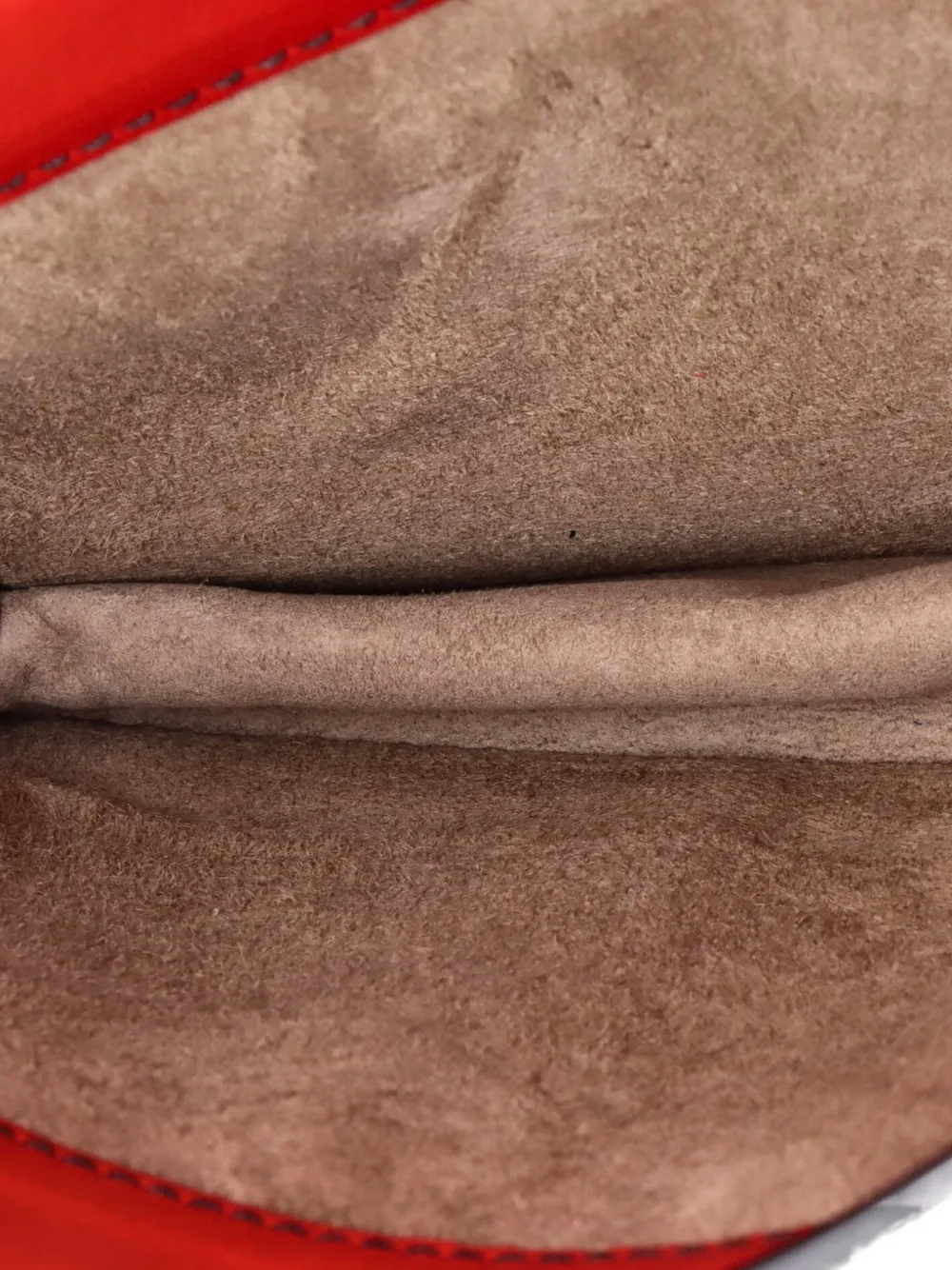 Pre-owned Bottega Veneta Montebello Flap Bag Studded Leather With Intrecciato Detail Mini Clutch Bag In Red