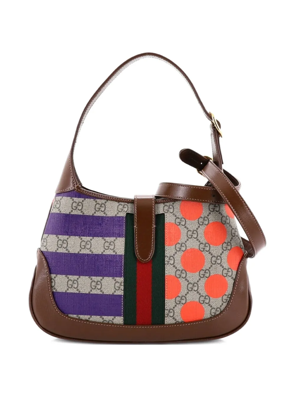 Jackie 1961 Printed Gg Coated Canvas Small Hobo Bag