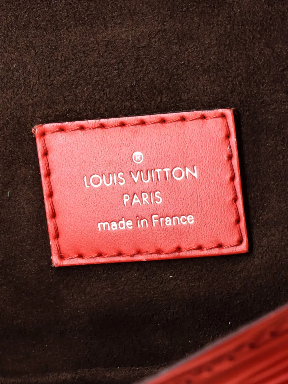 Pre-owned Louis Vuitton Cluny Top Handle Bag Epi Leather Bb Satchel In Red