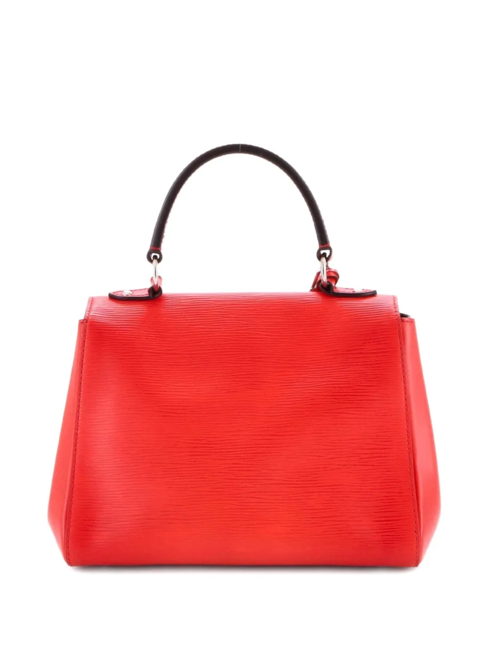 Pre-owned Louis Vuitton Cluny Top Handle Bag Epi Leather Bb Satchel In Red