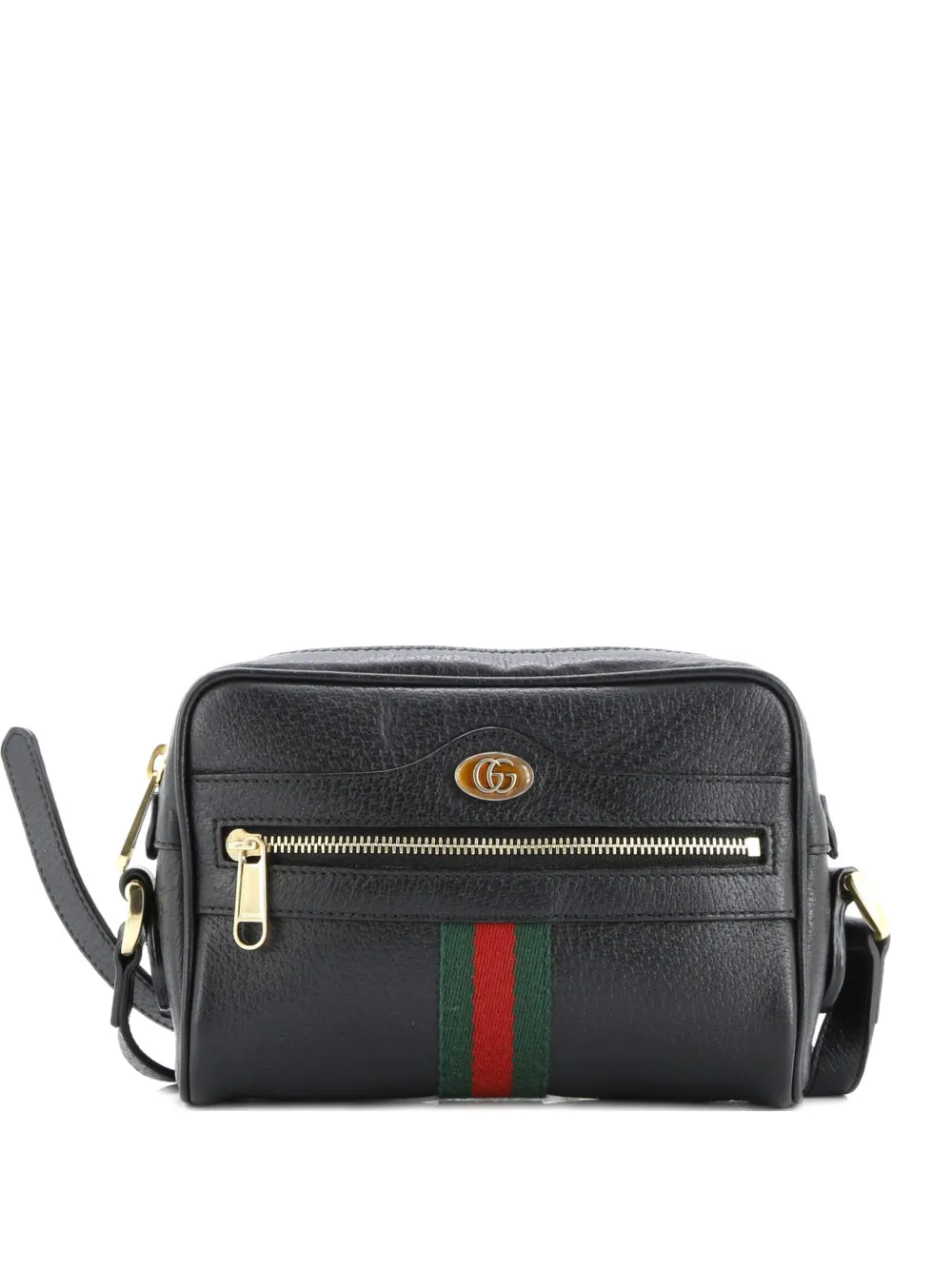 Gucci Pre-Owned Ophidia Shoulder Bag Leather Mini crossbody bag - Nero