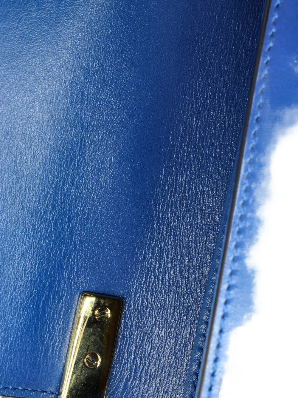 CHLOÉ Pre-owned C Flap Bag Leather Mini Crossbody Bag In Blue