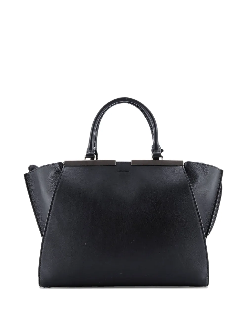 FENDI Pre-owned Petite 3jours Bag Leather Satchel In Black