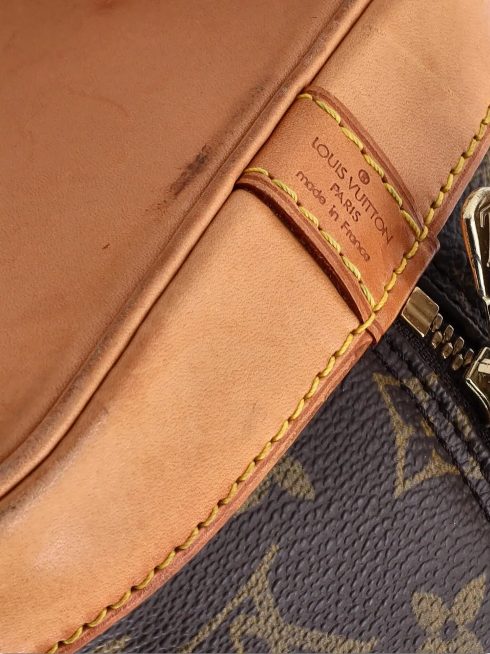 Vintage Alma Handbag Monogram Canvas Pm Satchel