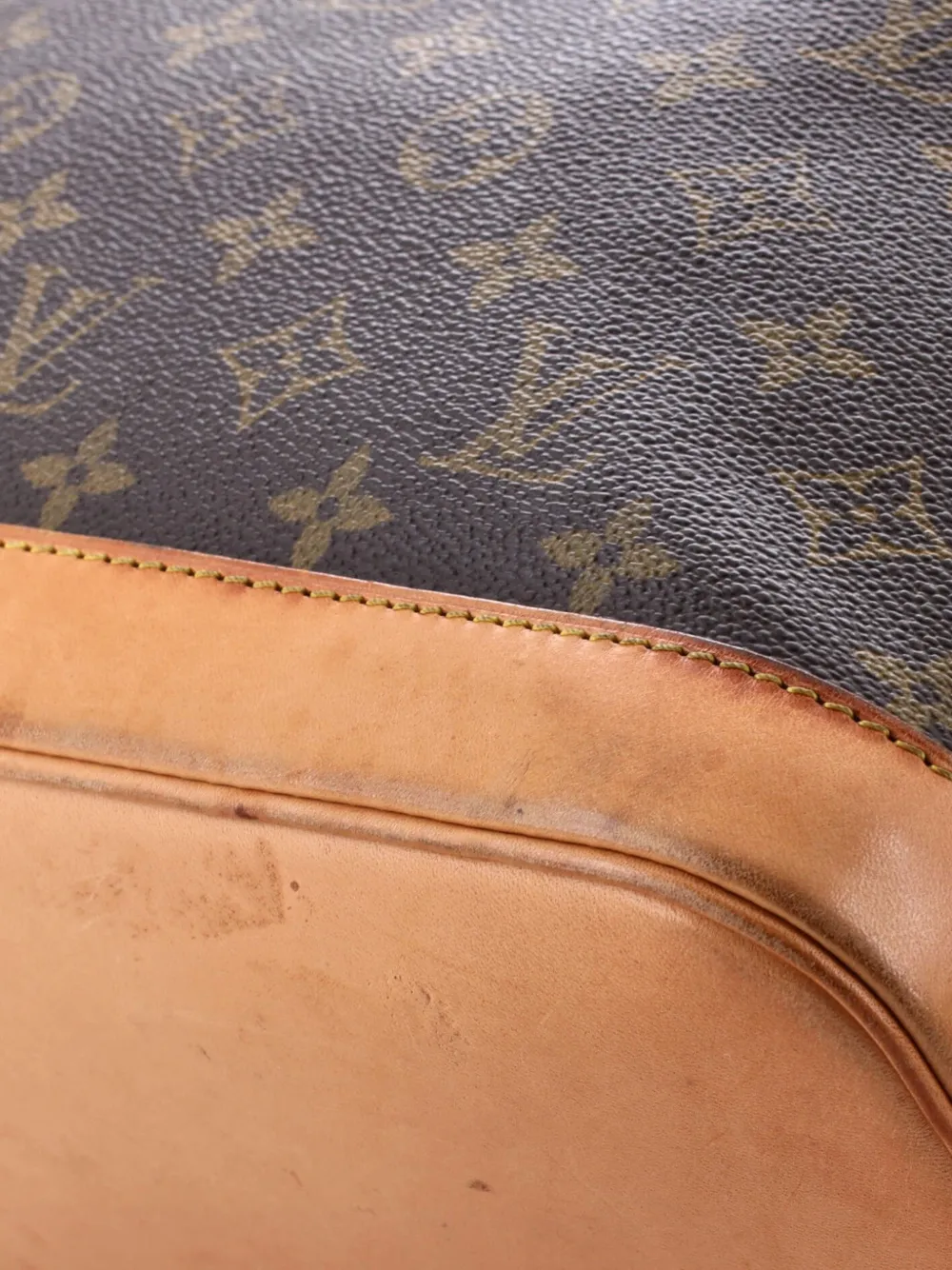 Vintage Alma Handbag Monogram Canvas Pm Satchel
