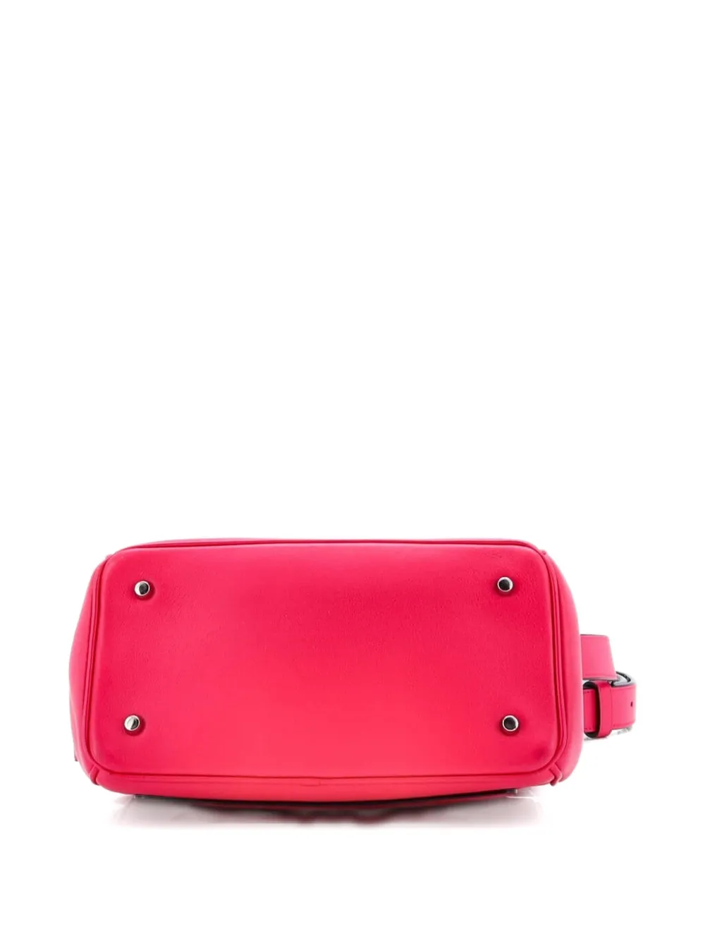 Pre-owned Dior Be  Bag Smooth Leather Mini Satchel In Pink