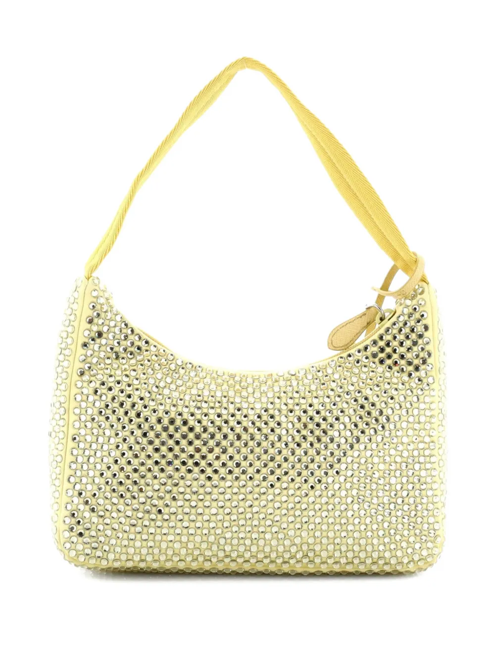 Prada Pre-Owned Re-Edition 2000 Crystal Embellished Satin Mini hobo bag | Pre-Owned | Image 2