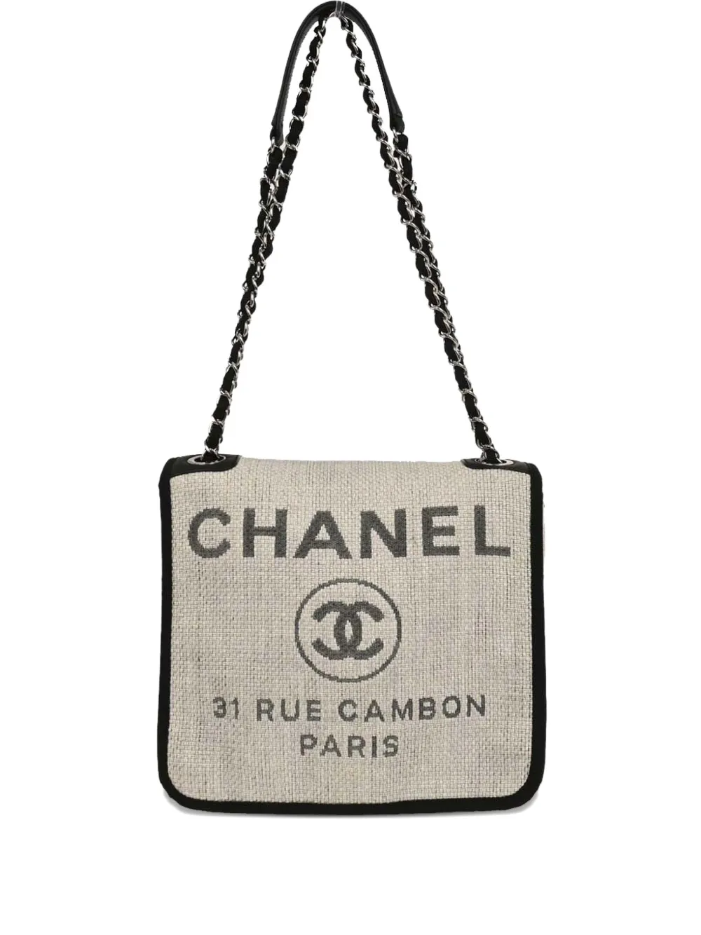 CHANEL Pre-Owned Borsa a spalla con logo 2015-2016 - Toni neutri