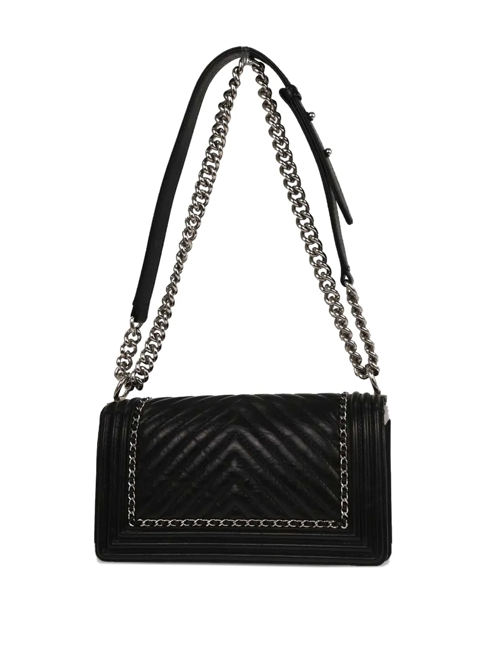 CHANEL Pre-Owned Borsa a spalla in pelle di vitello 2017-2018 - Nero