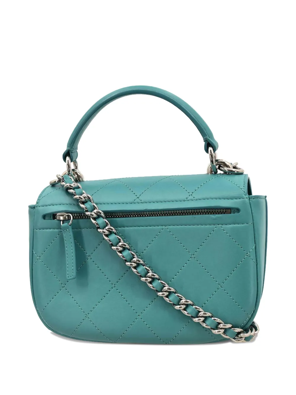 CHANEL Pre-Owned Borsa tote in pelle trapuntata 2017 - Blu