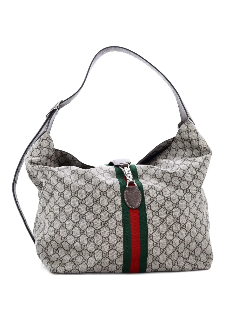 Gucci Pre-Owned Jackie 1961 Soft GG Coated Canvas Medium shoulder bag - Marrone