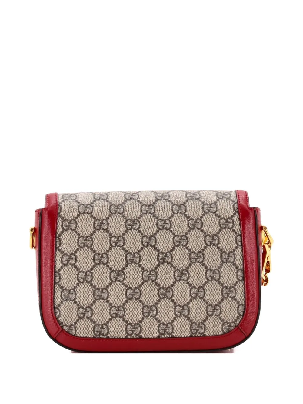 Click to view more detailed imagery on our partner's website Pre-owned Gucci Horsebit 1955 Shoulder Bag Gg Coated Canvas With Leather Mini Crossbody Bag In Brown