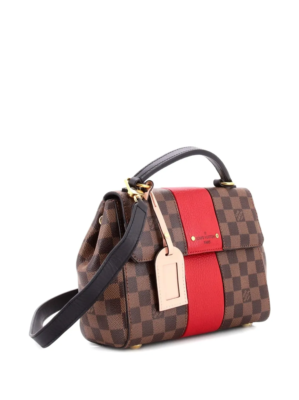 LOUIS VUITTON Pre-owned Bond Street Handbag Damier With Leather Bb Satchel In Brown