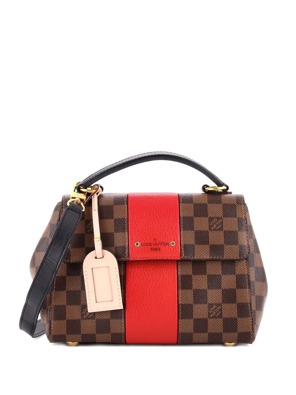 Click to view more detailed imagery on our partner's website Pre-owned Louis Vuitton Bond Street Handbag Damier With Leather Bb Satchel In Brown