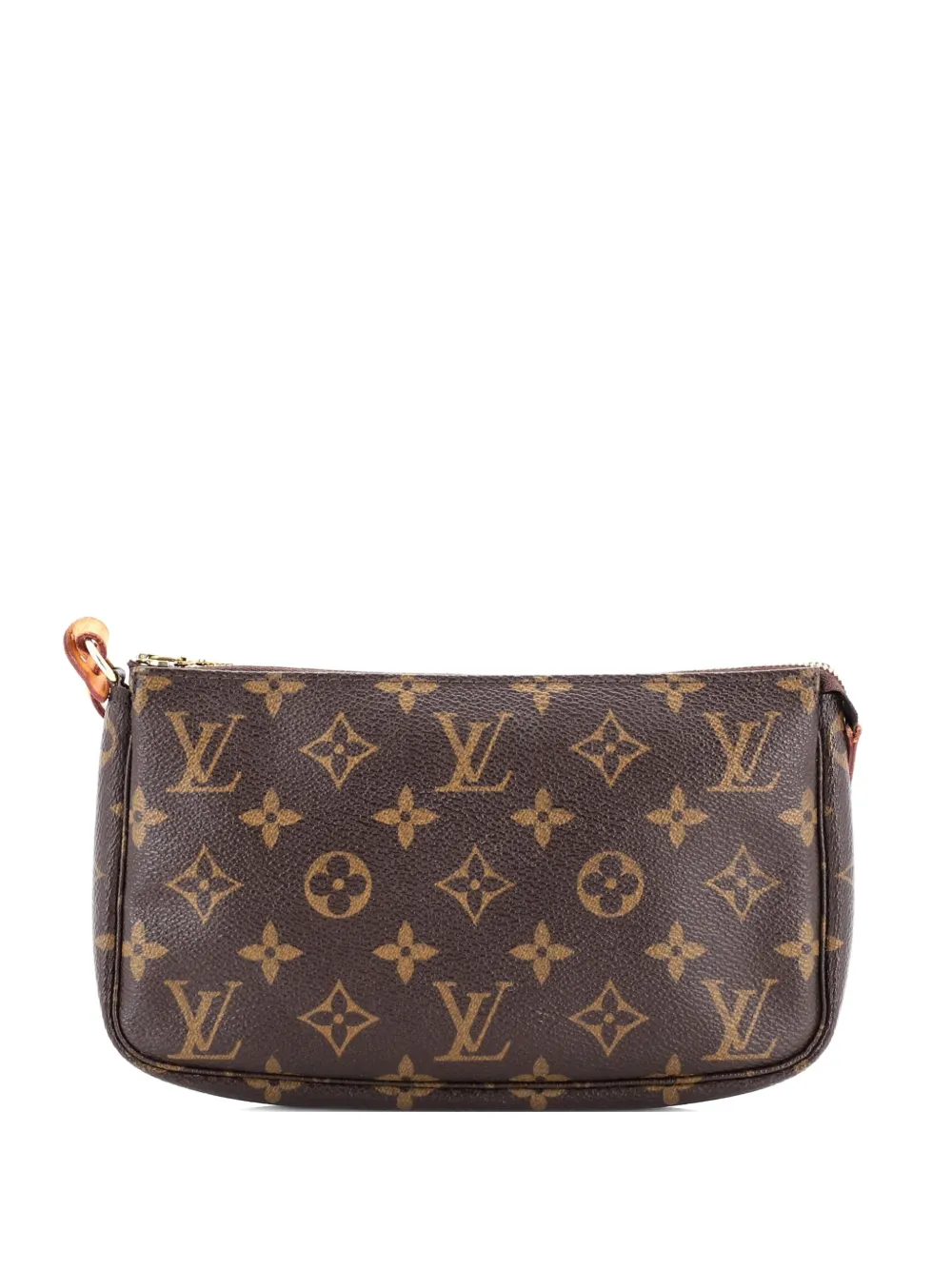 Pre-owned Louis Vuitton Pochette Accessoires Monogram Canvas Clutch Bag In Brown