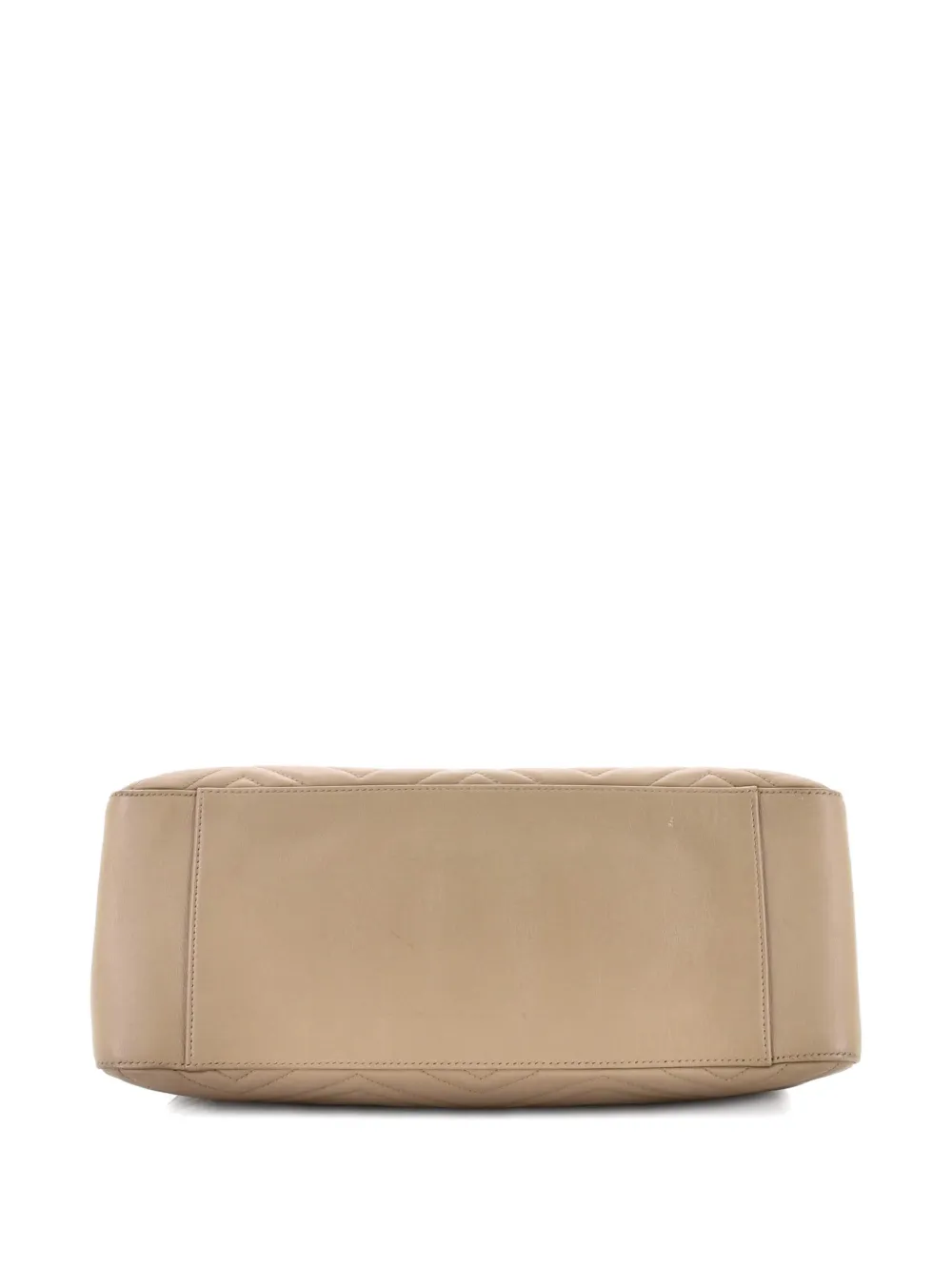 GUCCI Pre-owned Gg Marmont Chain Matelasse Leather Shoulder Bag In Neutral