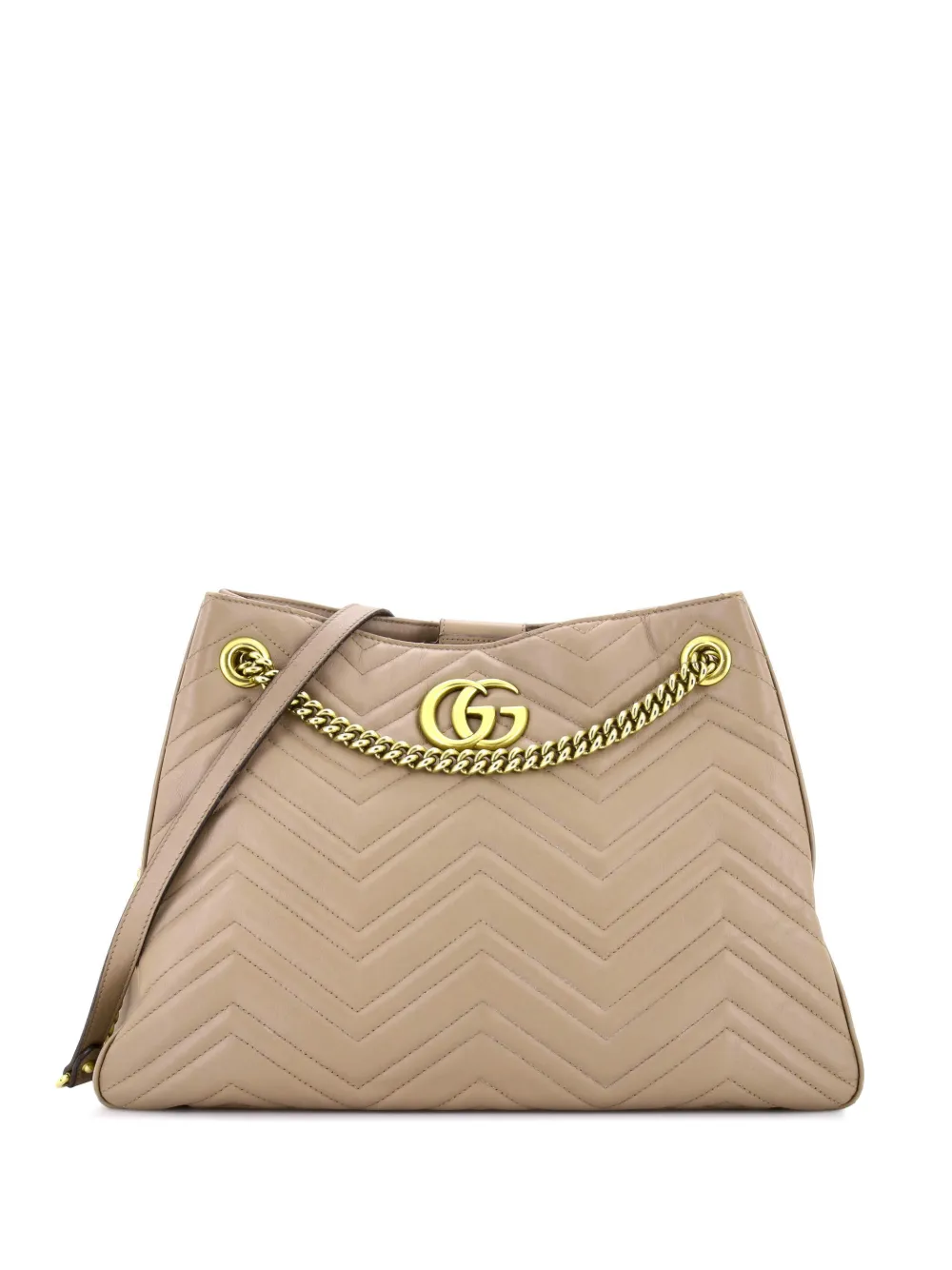 Gucci Pre-Owned GG Marmont Chain Matelasse Leather shoulder bag - Toni neutri