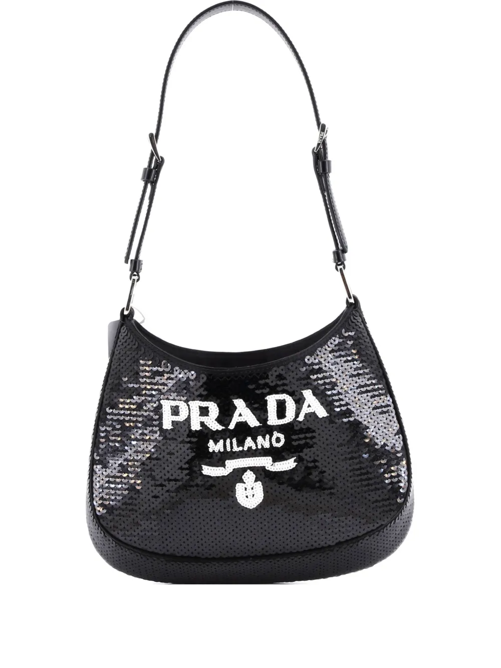 Prada Pre-Owned Cleo Sequins Small shoulder bag | Black | Image 1
