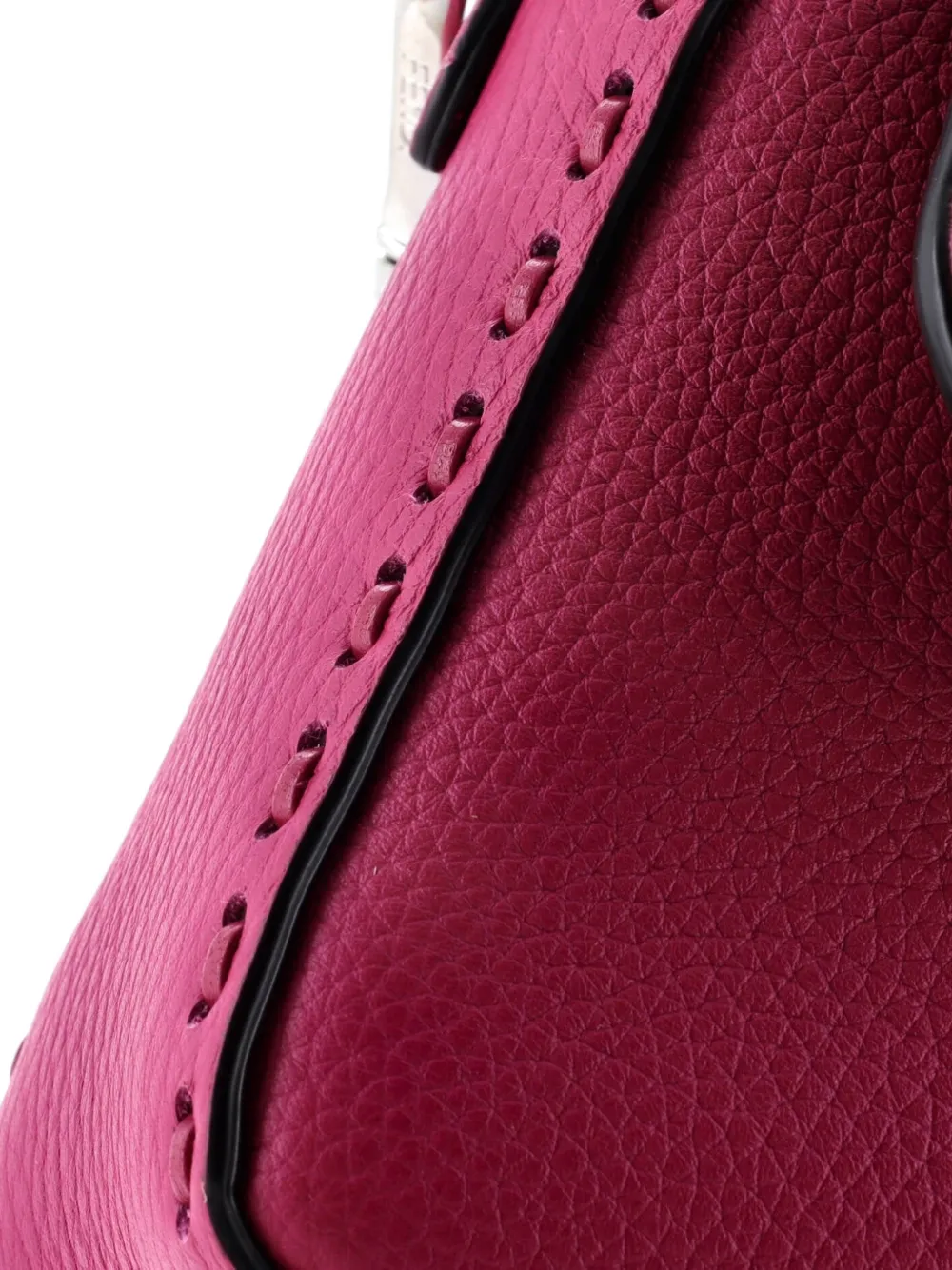 FENDI Pre-owned Selleria Baguette Nm Bag Leather Medium Shoulder Bag In Purple