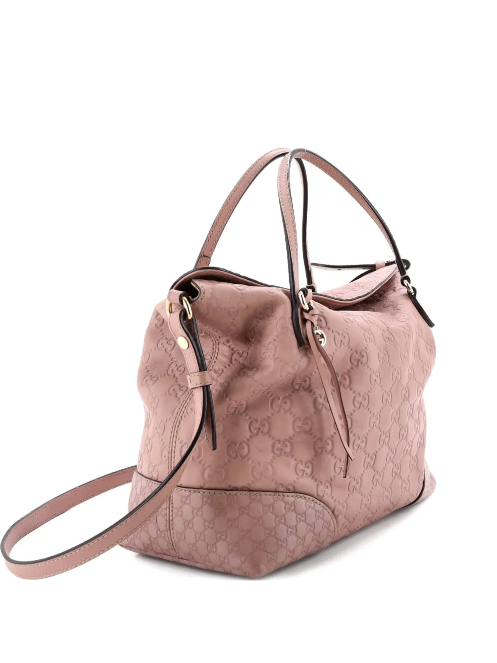 Gucci Pre-Owned sac à main Bree Convertible Top Handle Bag Guccissima médium | tons neutres | Image 1