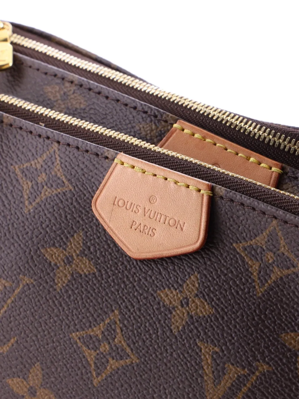 Pre-owned Louis Vuitton Multi Pochette Accessoires Monogram Canvas Crossbody Bag In Brown