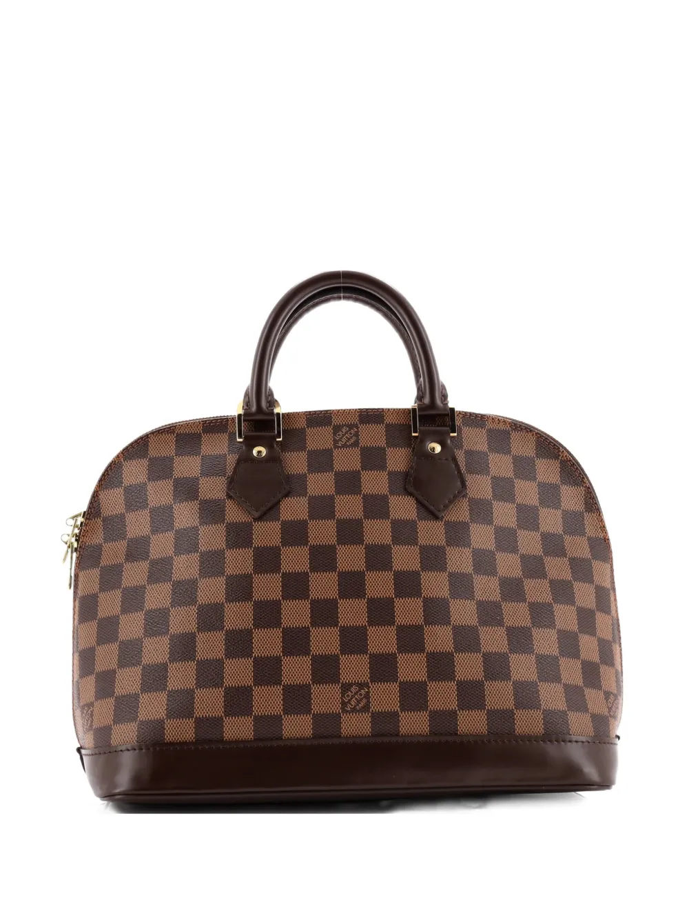 Pre-owned Louis Vuitton Vintage Alma Handbag Damier Pm Satchel In Brown