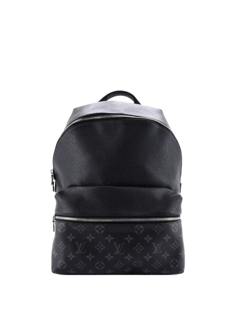 Pre-owned Louis Vuitton Discovery Monogram Taigarama Pm Backpack In Black
