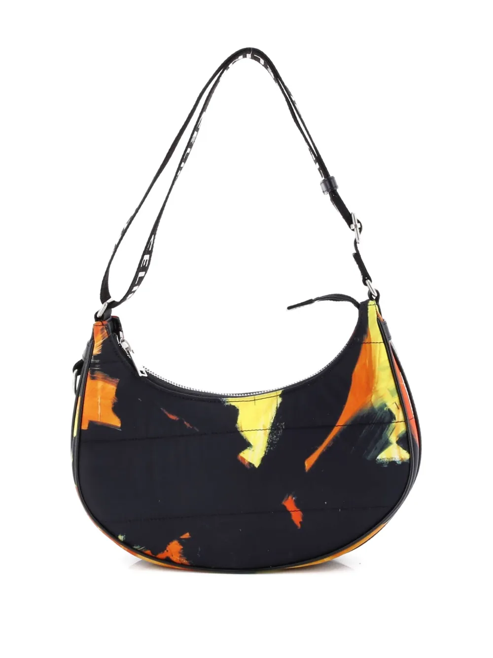Pre-owned Celine Ava Printed Quilted Nylon Medium Shoulder Bag In Multi