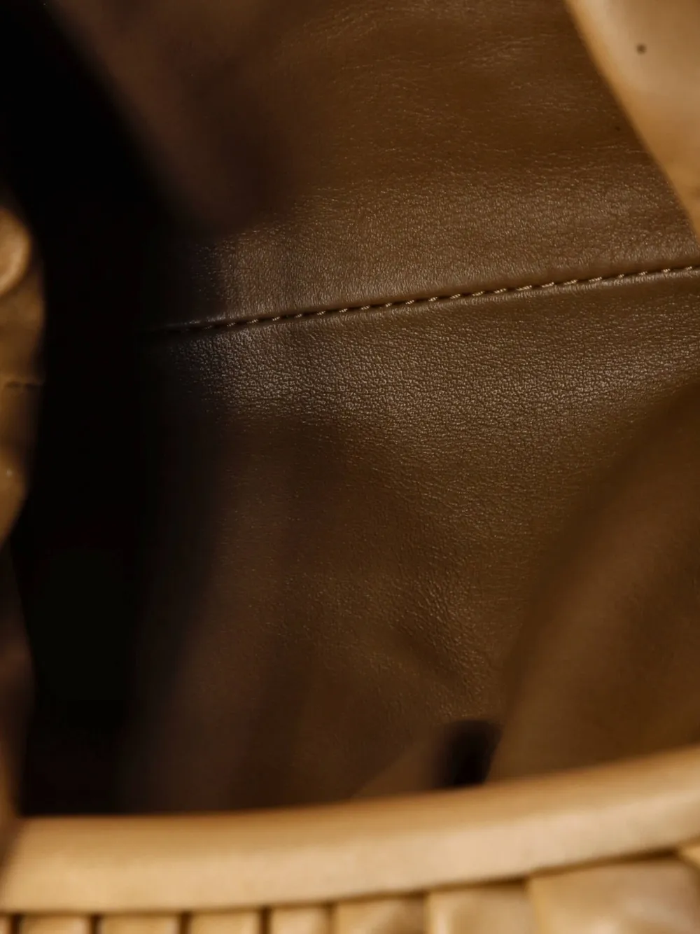 BOTTEGA VENETA Pre-owned The Pouch Leather Mini Crossbody Bag In Brown