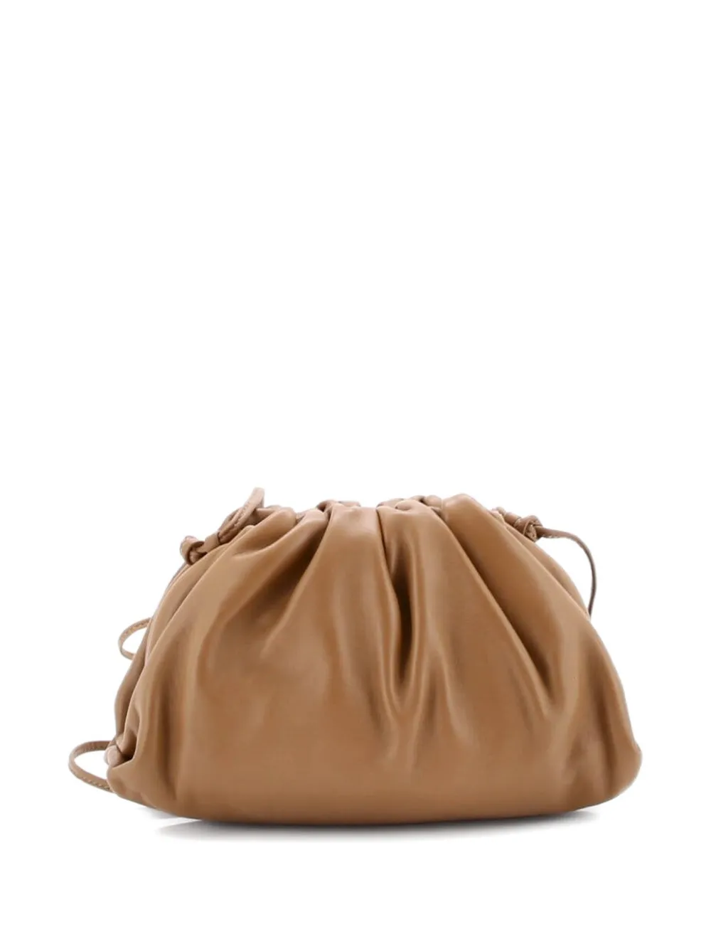 BOTTEGA VENETA Pre-owned The Pouch Leather Mini Crossbody Bag In Brown