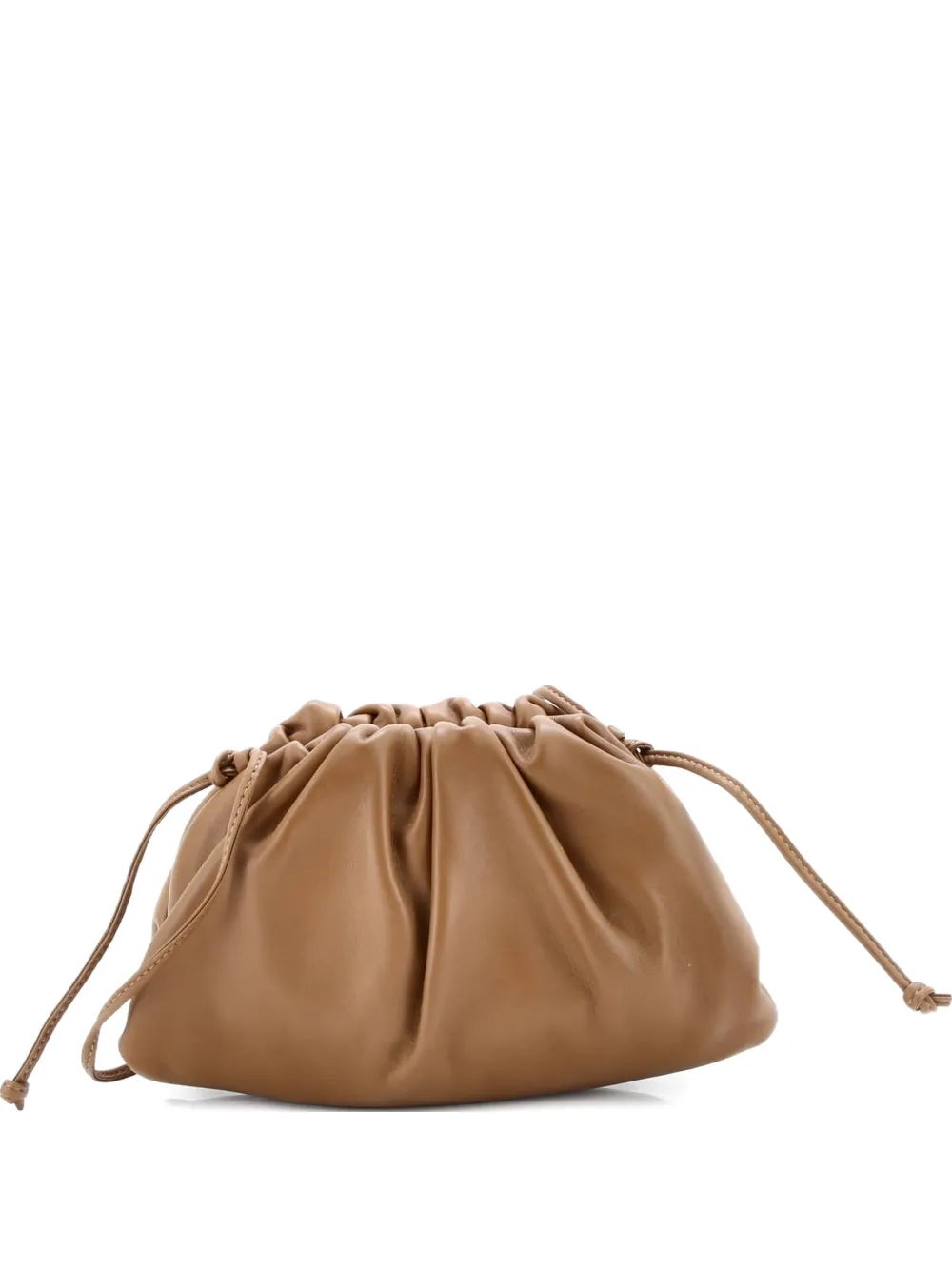 Click to view more detailed imagery on our partner's website Pre-owned Bottega Veneta The Pouch Leather Mini Crossbody Bag In Brown