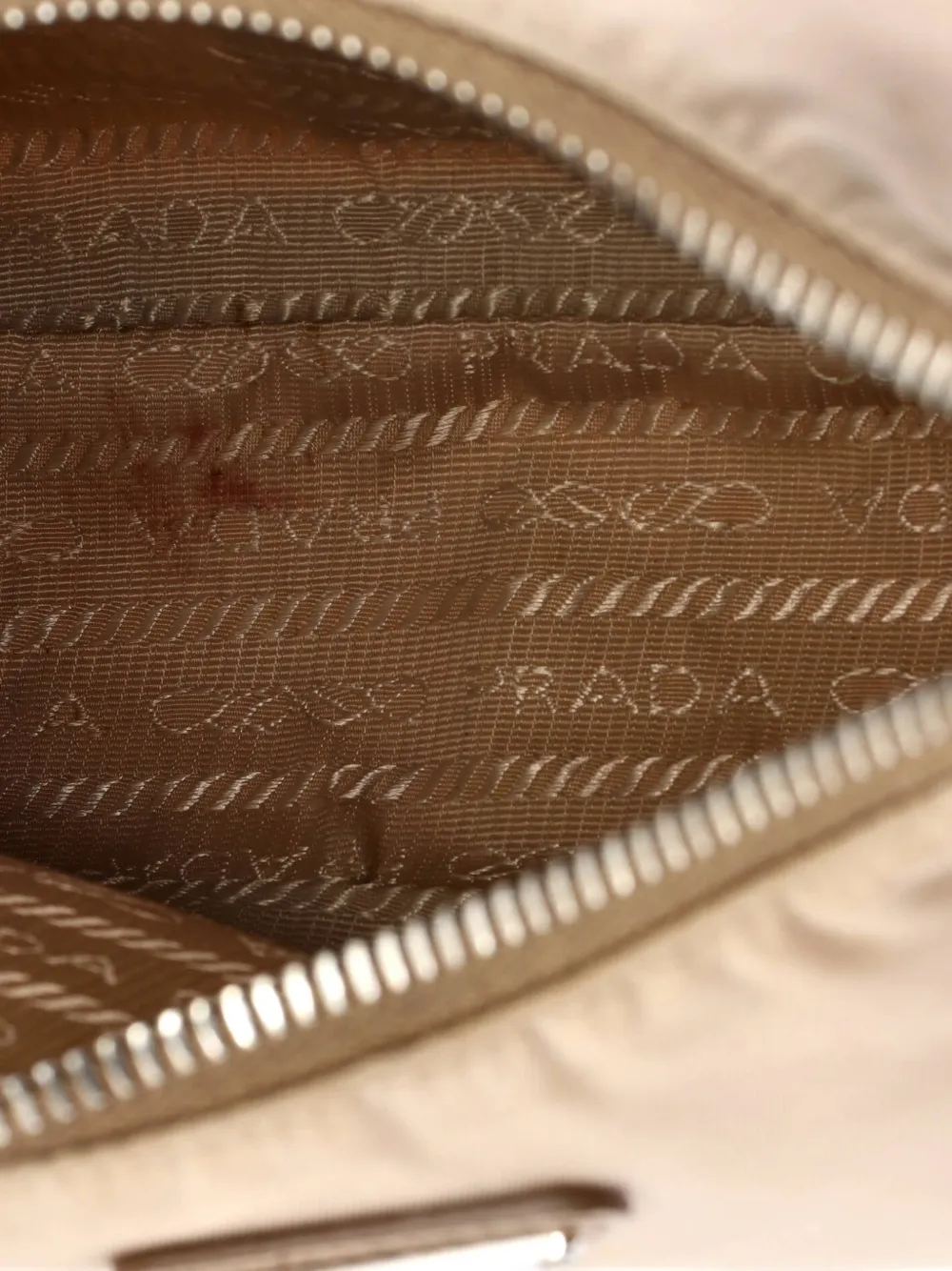 Pre-owned Prada Re-edition 2005 Shoulder Bag Tessuto Small Crossbody Bag In Neutral