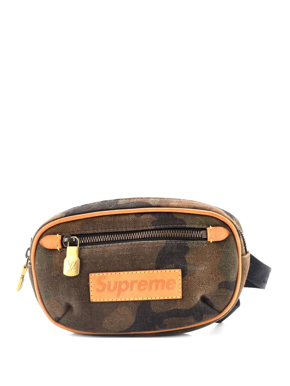 Louis Vuitton Pre-Owned Bum Bag Limited Edition Supreme Camouflage Canvas belt bag - Marrone